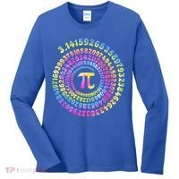 Pi Day Spiral Pi Tie Dye Numbers Math Pi Day 3.14 Women's Long Sleeve Shirt thumb 0