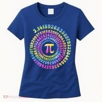 Pi Day Spiral Pi Tie Dye Numbers Math Pi Day 3.14 Women's T-Shirt thumb 0
