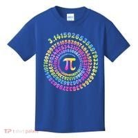 Pi Day Spiral Pi Tie Dye Numbers Math Pi Day 3.14 Kids T-Shirt thumb 0