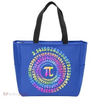 Pi Day Spiral Pi Tie Dye Numbers Math Pi Day 3.14 Tote Bag