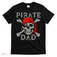 Pirate Dad Shirt Jolly Roger Skull & Crossbones Flag T-Shirt thumb 0