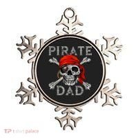 Pirate Dad Shirt Jolly Roger Skull & Crossbones Flag Ornament thumb 0