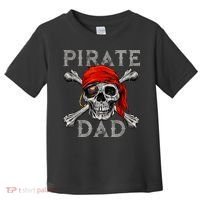 Pirate Dad Shirt Jolly Roger Skull & Crossbones Flag Toddler T-Shirt thumb 0
