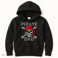 Pirate Dad Shirt Jolly Roger Skull & Crossbones Flag Kids Hoodie thumb 0