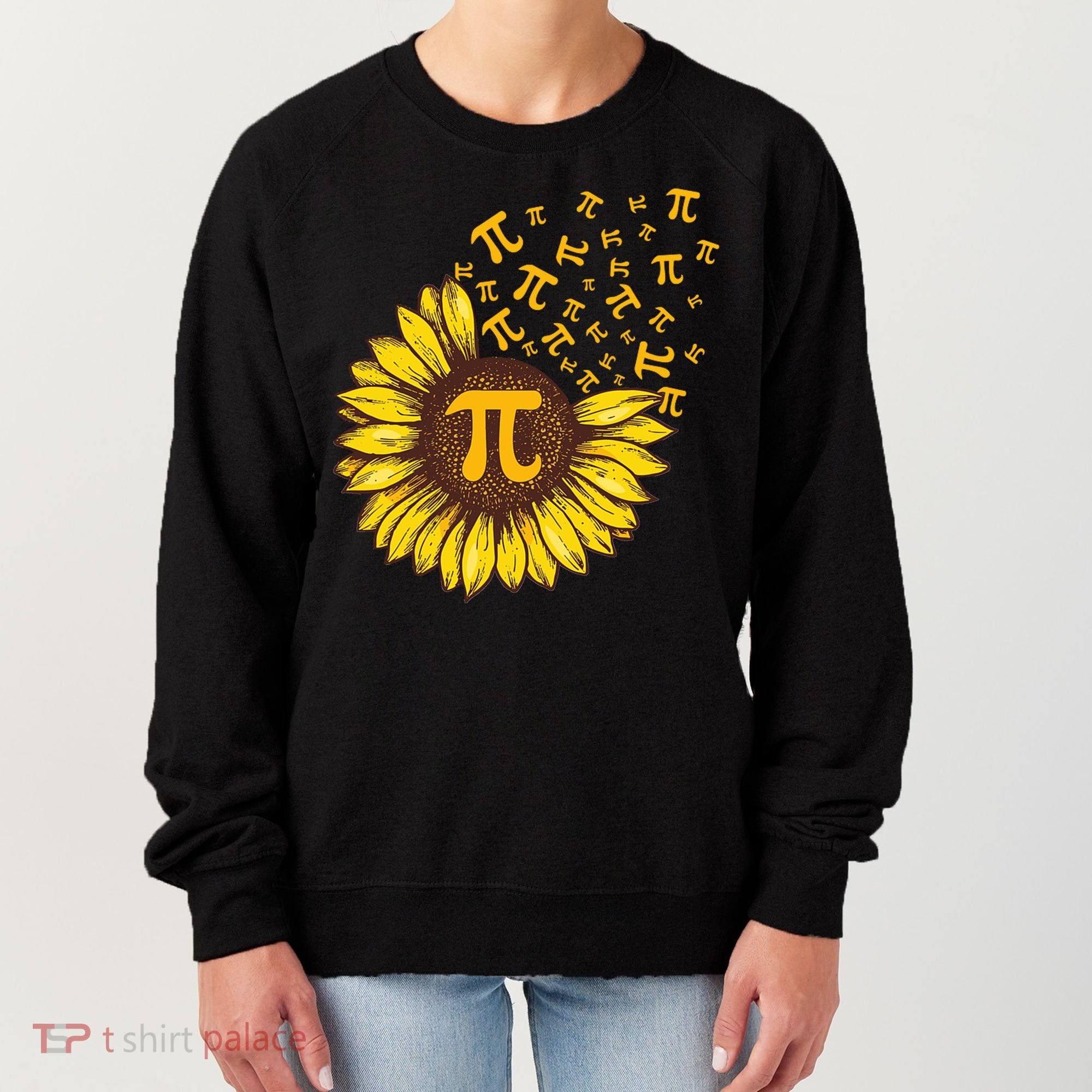 Pi Day Sunflower Floral Flower Women's Sweatshirt