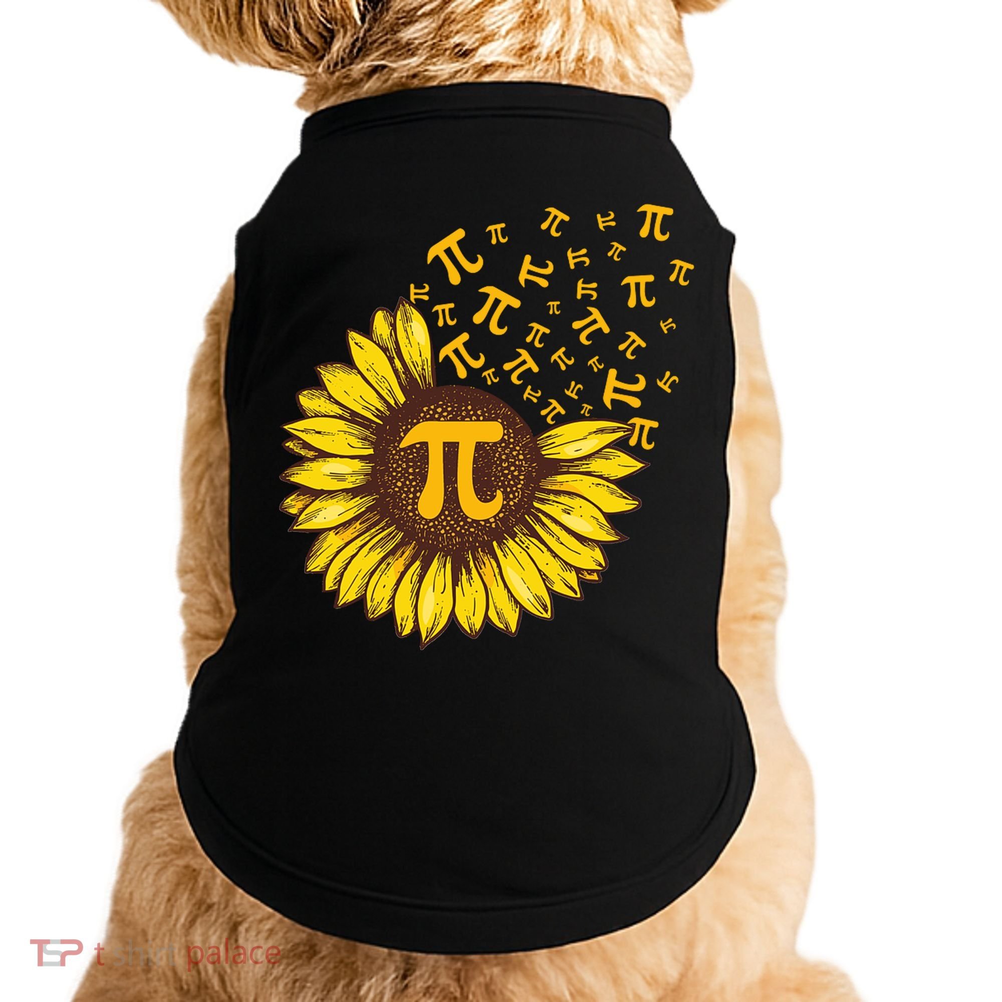 Pi Day Sunflower Floral Flower Doggie Tank