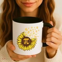 Pi Day Sunflower Floral Flower Coffee Mug thumb 3