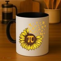 Pi Day Sunflower Floral Flower Coffee Mug thumb 4