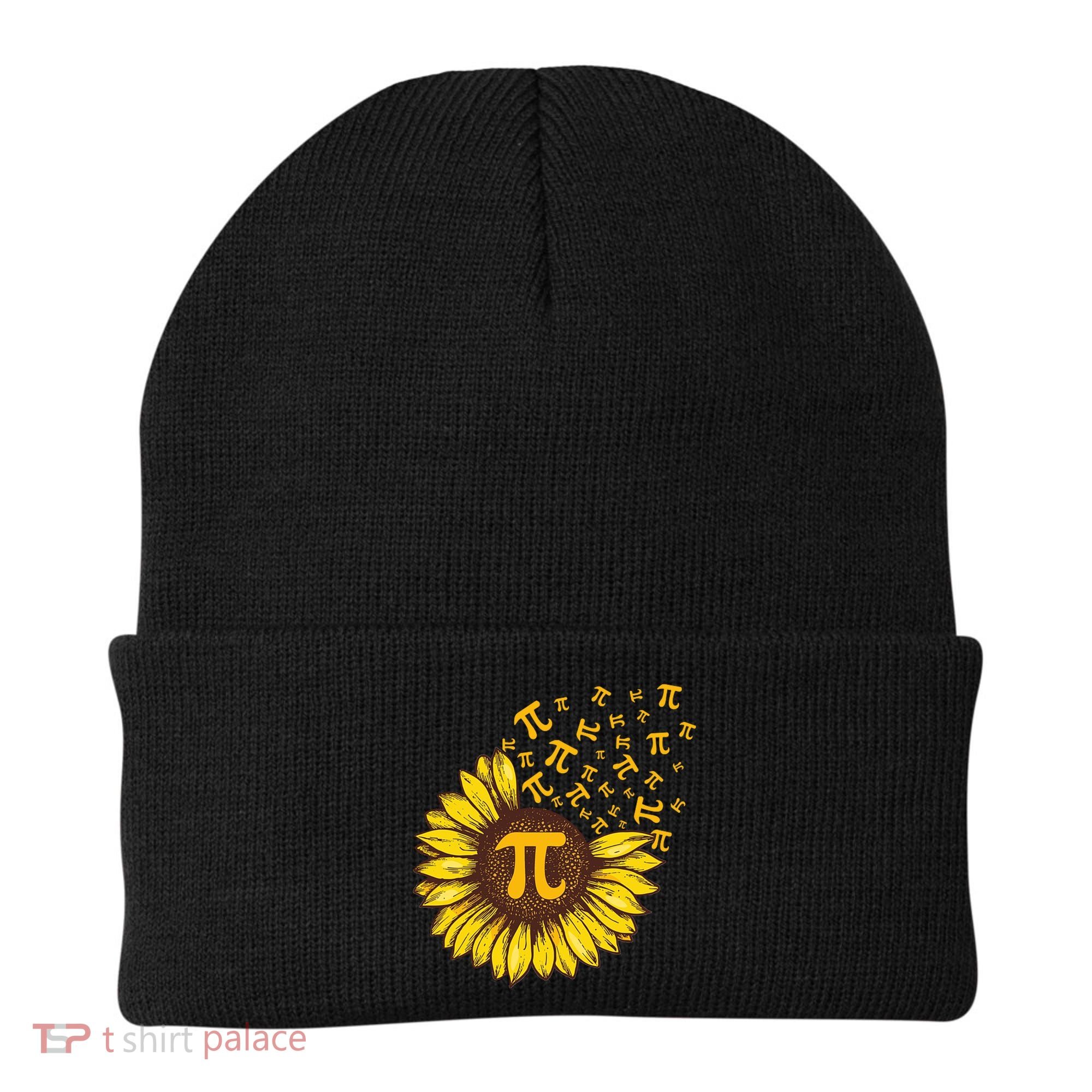 Pi Day Sunflower Floral Flower Beanie