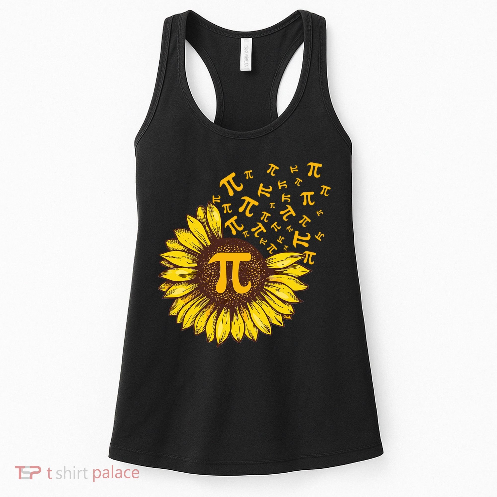 Pi Day Sunflower Floral Flower Women's Tank Top