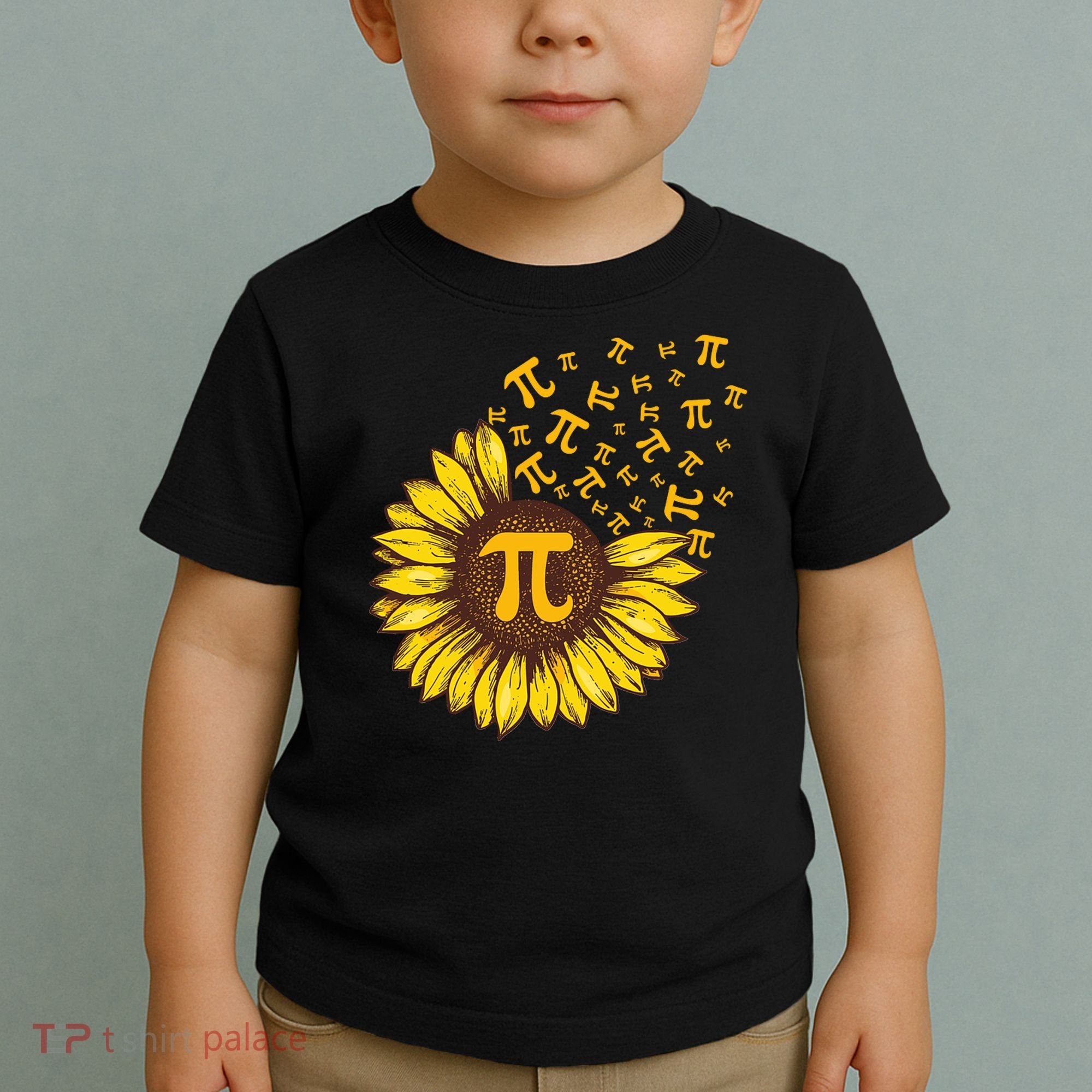 Pi Day Sunflower Floral Flower Toddler T-Shirt