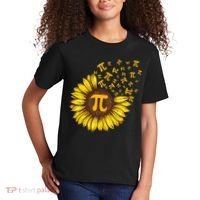 Pi Day Sunflower Floral Flower Kids T-Shirt thumb 2