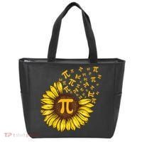 Pi Day Sunflower Floral Flower Tote Bag thumb 0