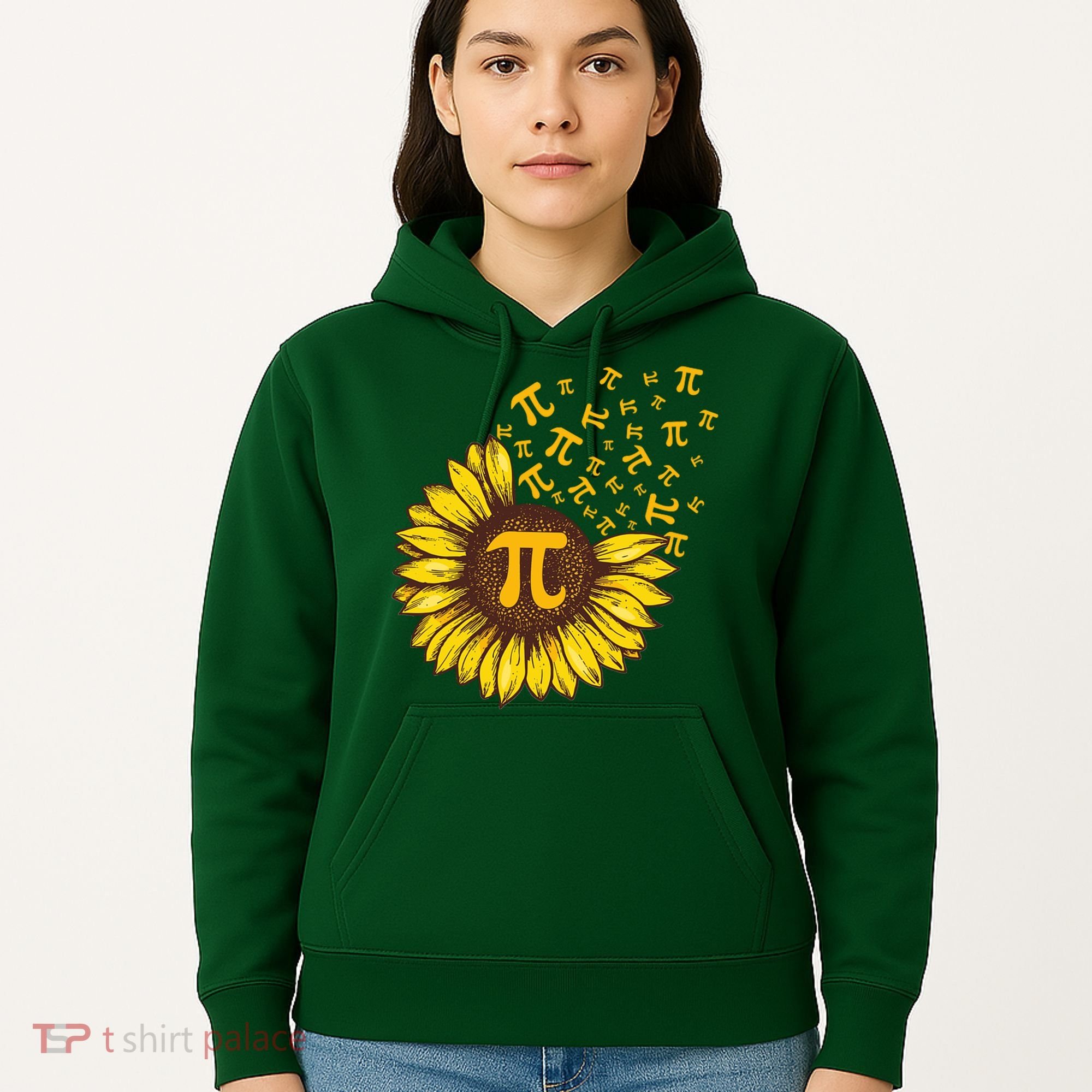 Pi Day Sunflower Floral Flower Hoodie