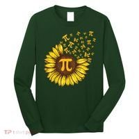 Pi Day Sunflower Floral Flower Long Sleeve Shirt thumb 0