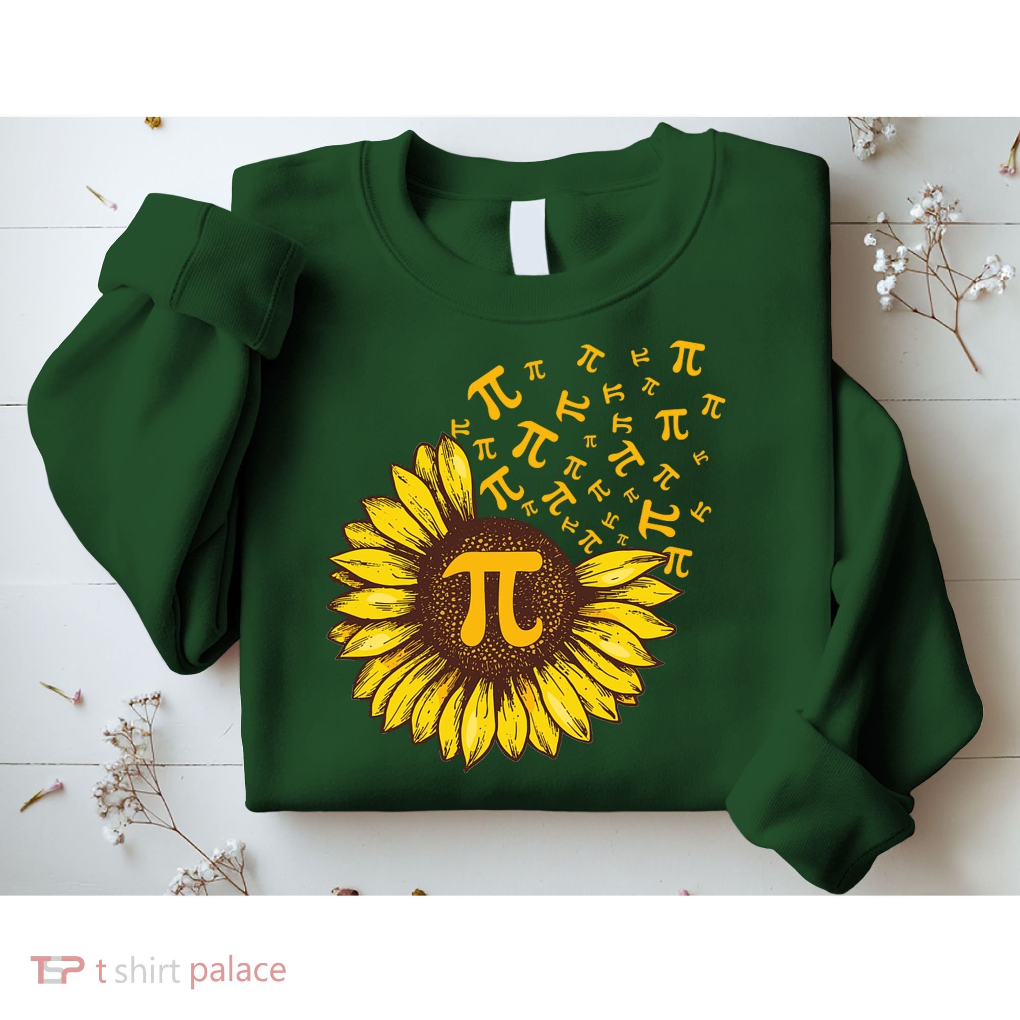 Pi Day Sunflower Floral Flower Sweatshirt