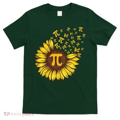 Pi Day Sunflower Floral Flower T-Shirt