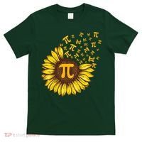 Pi Day Sunflower Floral Flower T-Shirt thumb 0