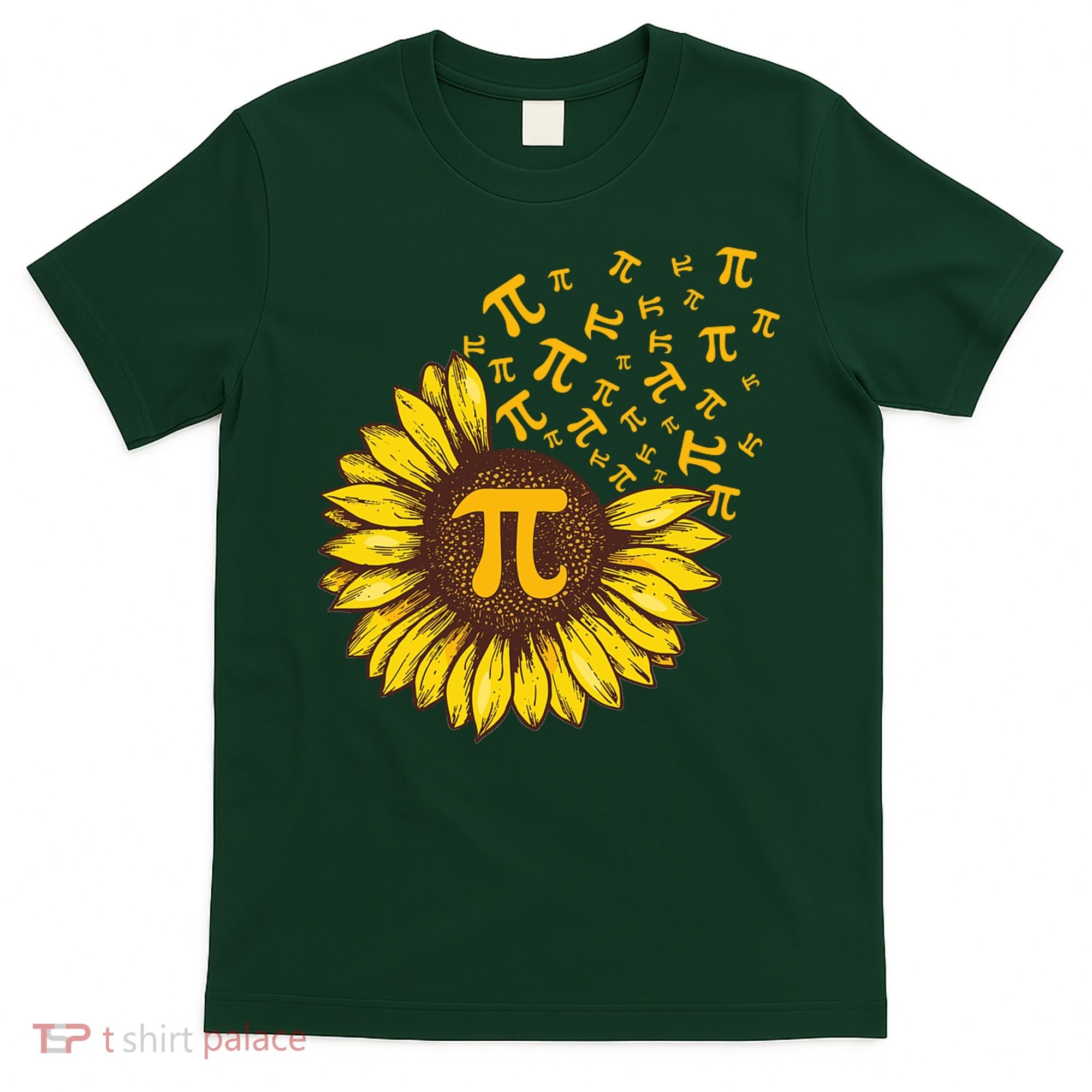 Pi Day Sunflower Floral Flower T-Shirt