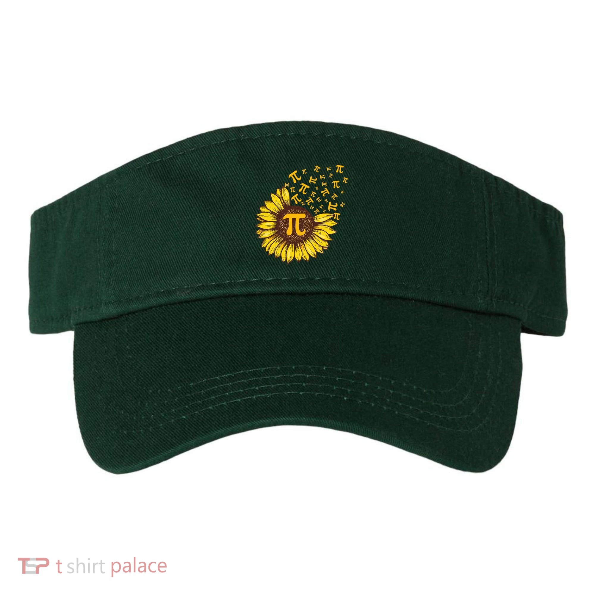 Pi Day Sunflower Floral Flower Visor