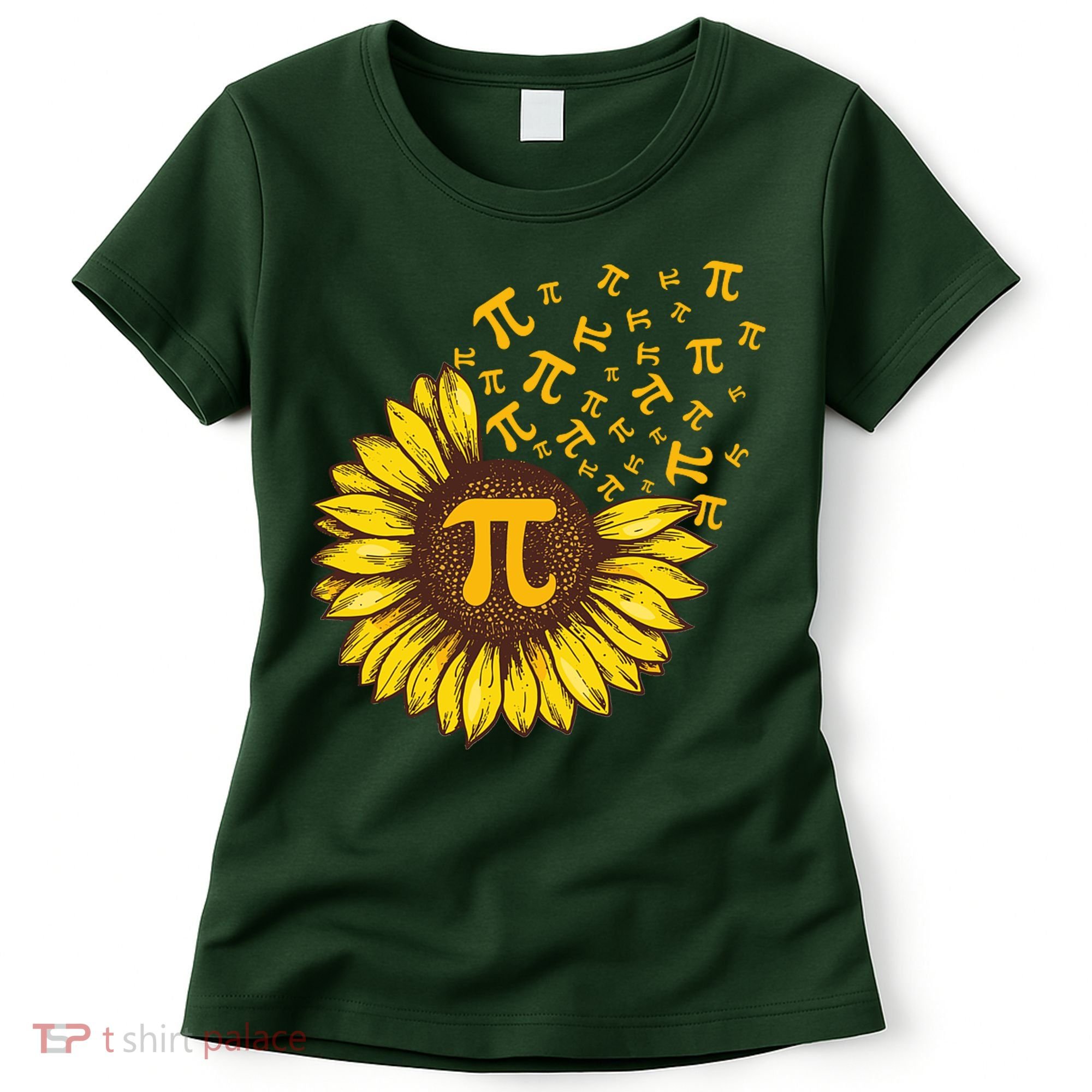 Pi Day Sunflower Floral Flower Women's T-Shirt