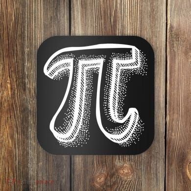 Pi Day Symbol Coaster