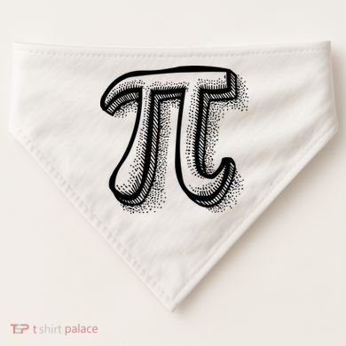 Pi Day Symbol USA-Made Doggie Bandana