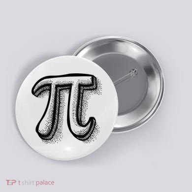 Pi Day Symbol Button