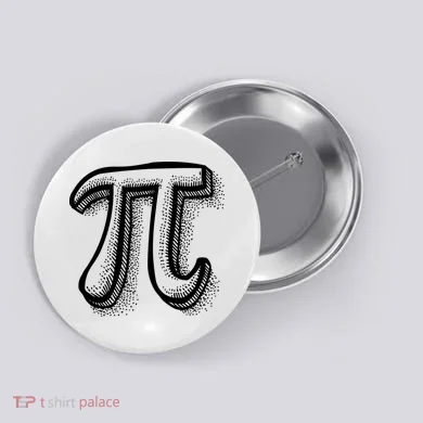 Pi Day Symbol Button