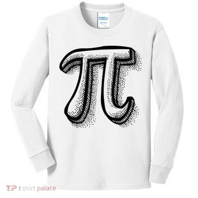 Pi Day Symbol Kids Long Sleeve Shirt