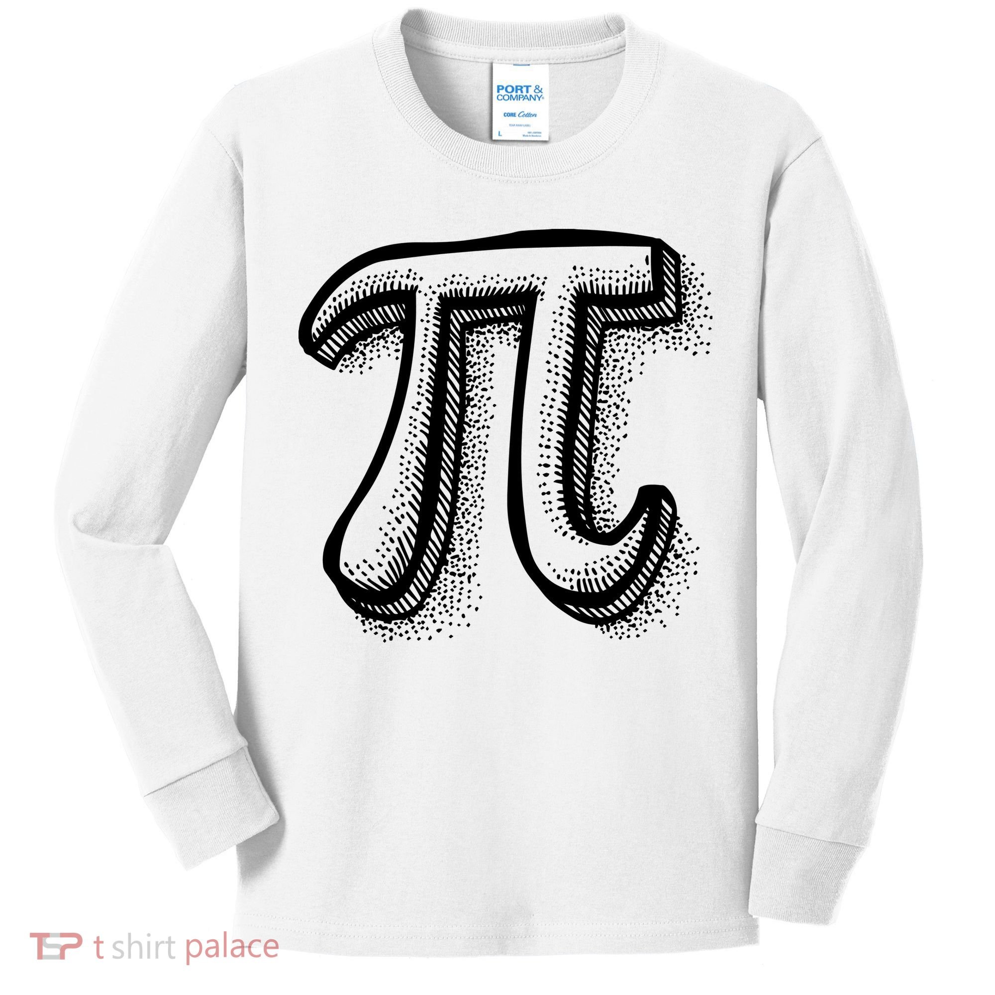 Pi Day Symbol Kids Long Sleeve Shirt