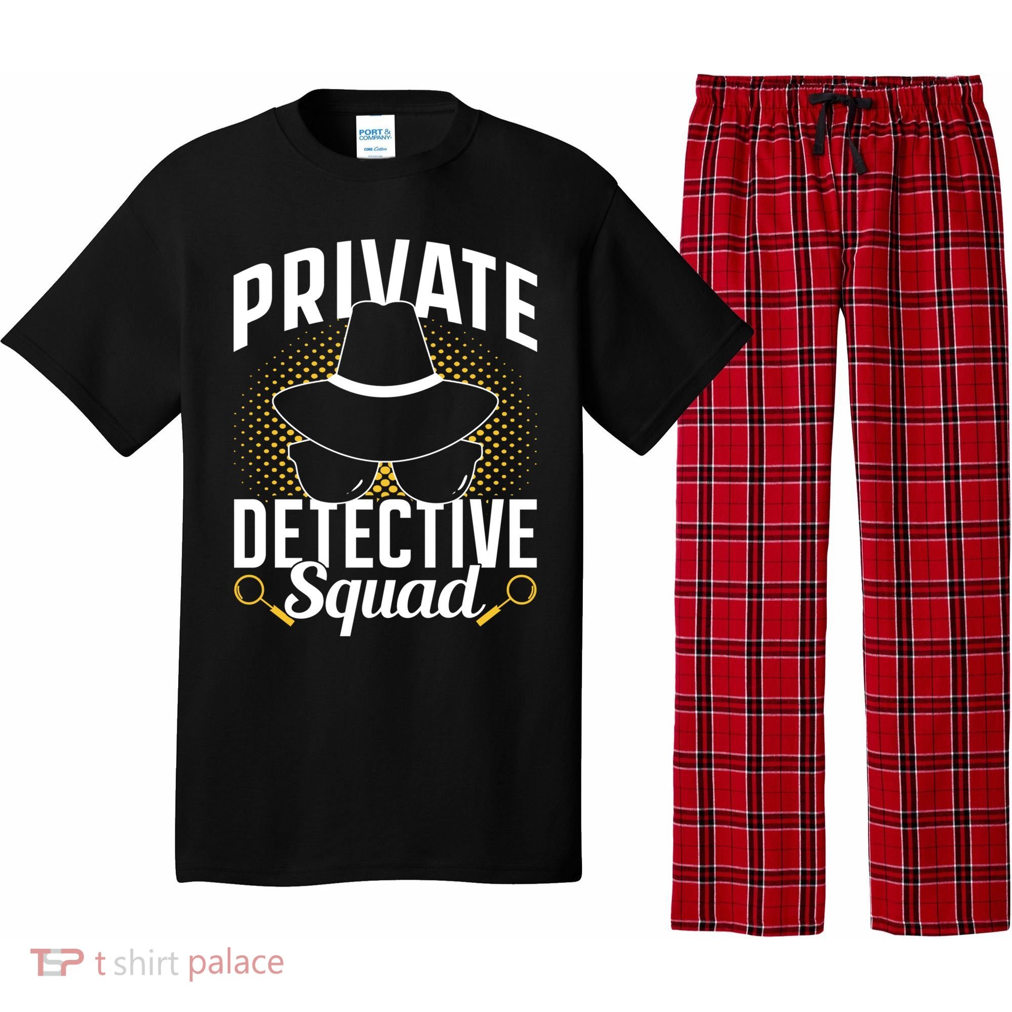 Private Detective Squad Spy Investigator Investigation Funny Gift Pajama Set