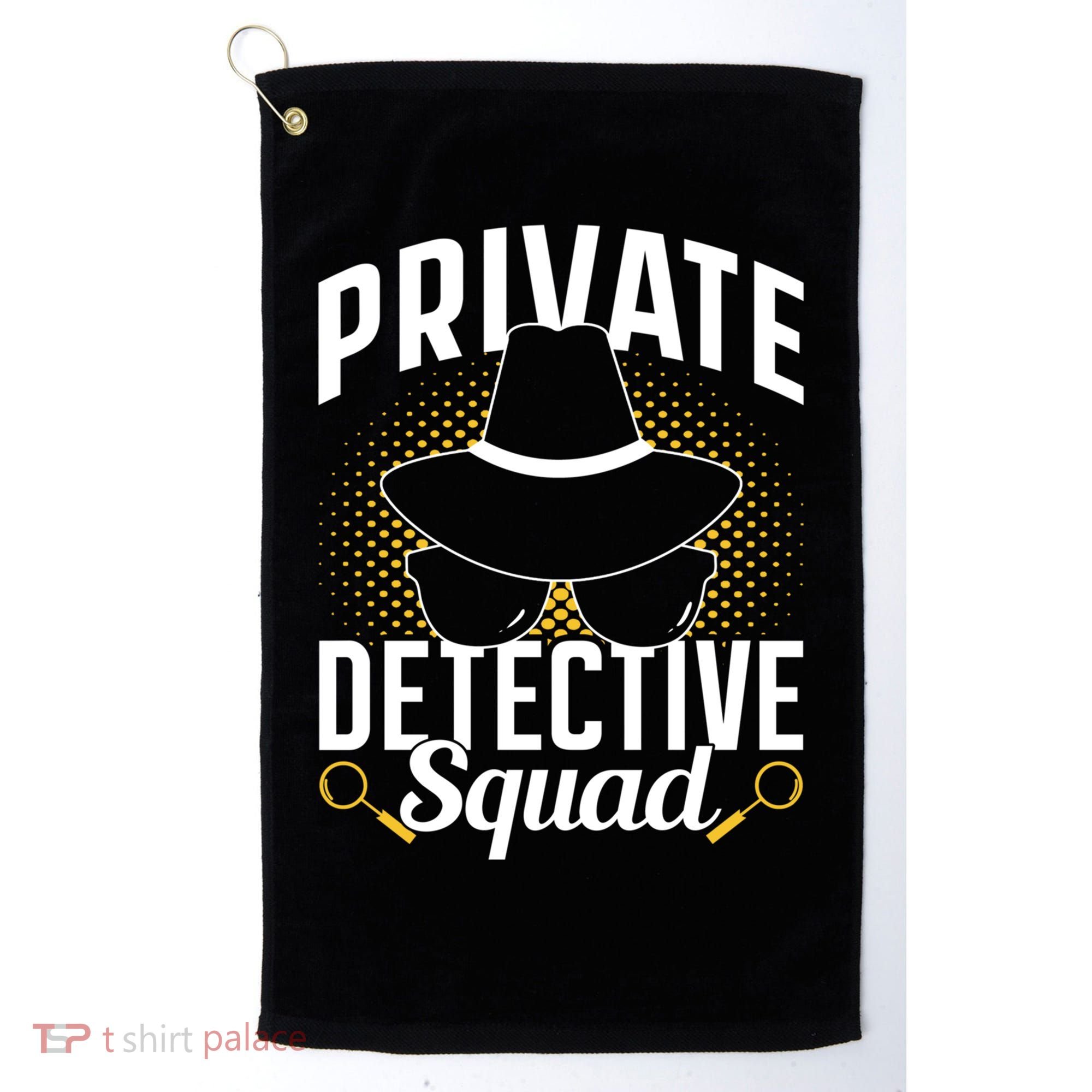 Private Detective Squad Spy Investigator Investigation Funny Gift Golf Towel