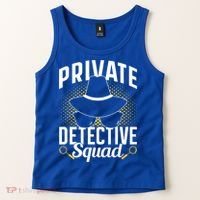 Private Detective Squad Spy Investigator Investigation Funny Gift Tank Top thumb 2