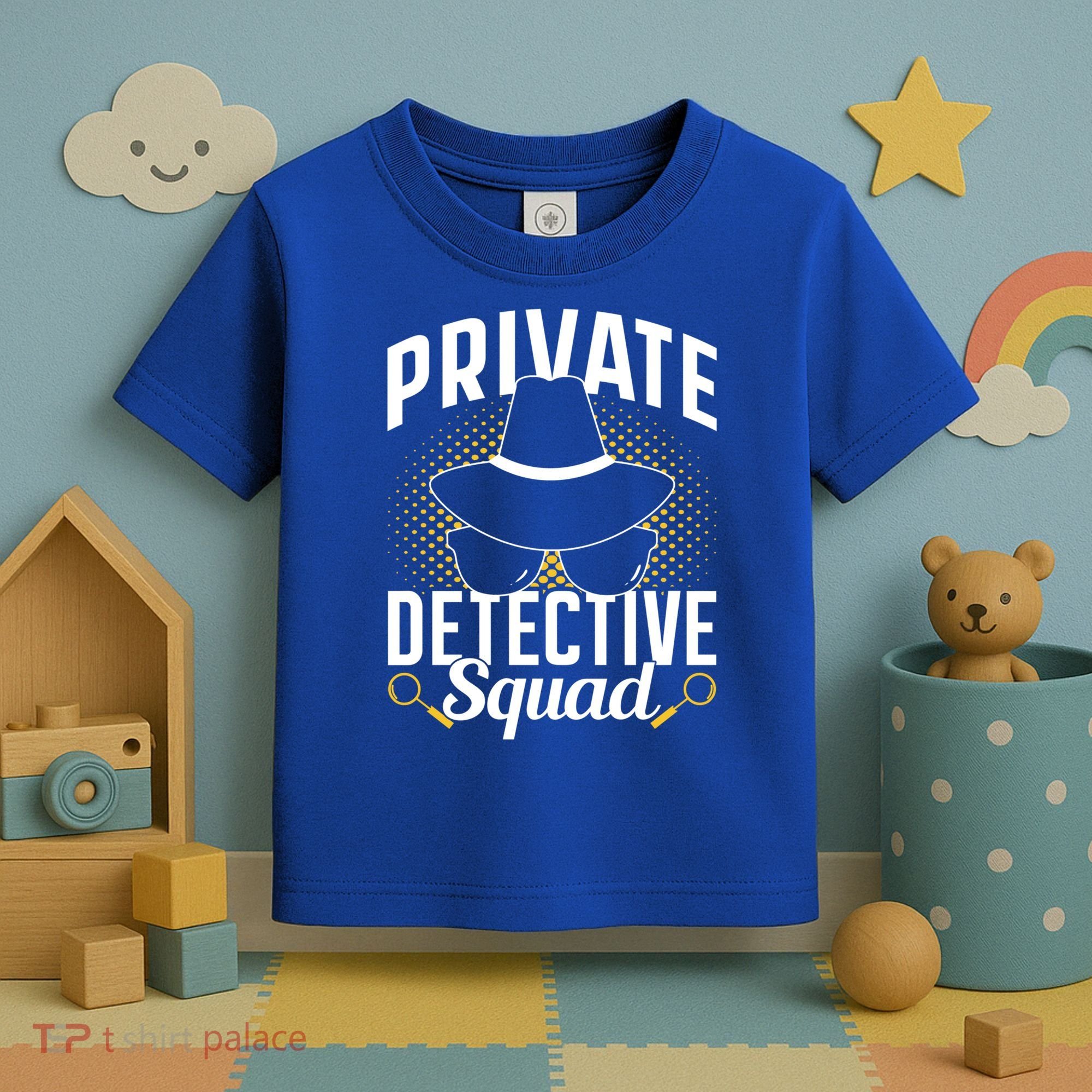 Private Detective Squad Spy Investigator Investigation Funny Gift Toddler T-Shirt