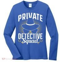Private Detective Squad Spy Investigator Investigation Funny Gift Women's Long Sleeve Shirt thumb 0