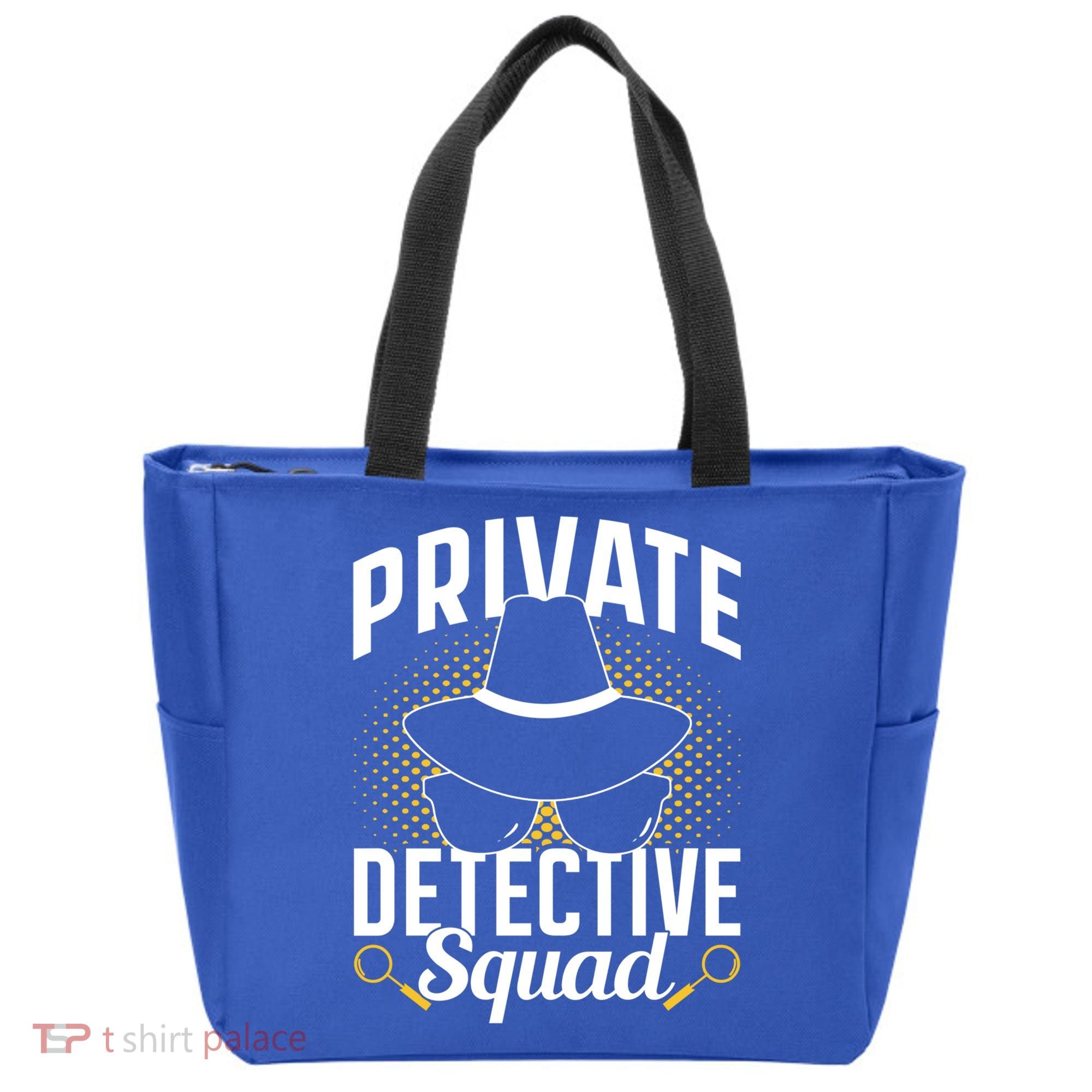 Private Detective Squad Spy Investigator Investigation Funny Gift Tote Bag