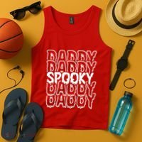 Pooky Daddy Spooky Dad Halloween Tank Top thumb 4