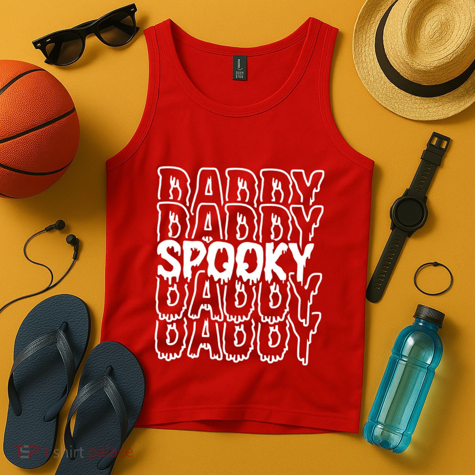 Pooky Daddy Spooky Dad Halloween Tank Top