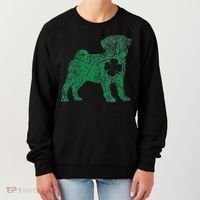 Pug Dog Shamrock St Patrick's Day Saint Paddy's Irish Women's Sweatshirt thumb 0