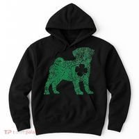 Pug Dog Shamrock St Patrick's Day Saint Paddy's Irish Hoodie thumb 0