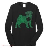 Pug Dog Shamrock St Patrick's Day Saint Paddy's Irish Long Sleeve Shirt thumb 0