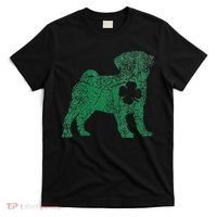 Pug Dog Shamrock St Patrick's Day Saint Paddy's Irish T-Shirt thumb 0