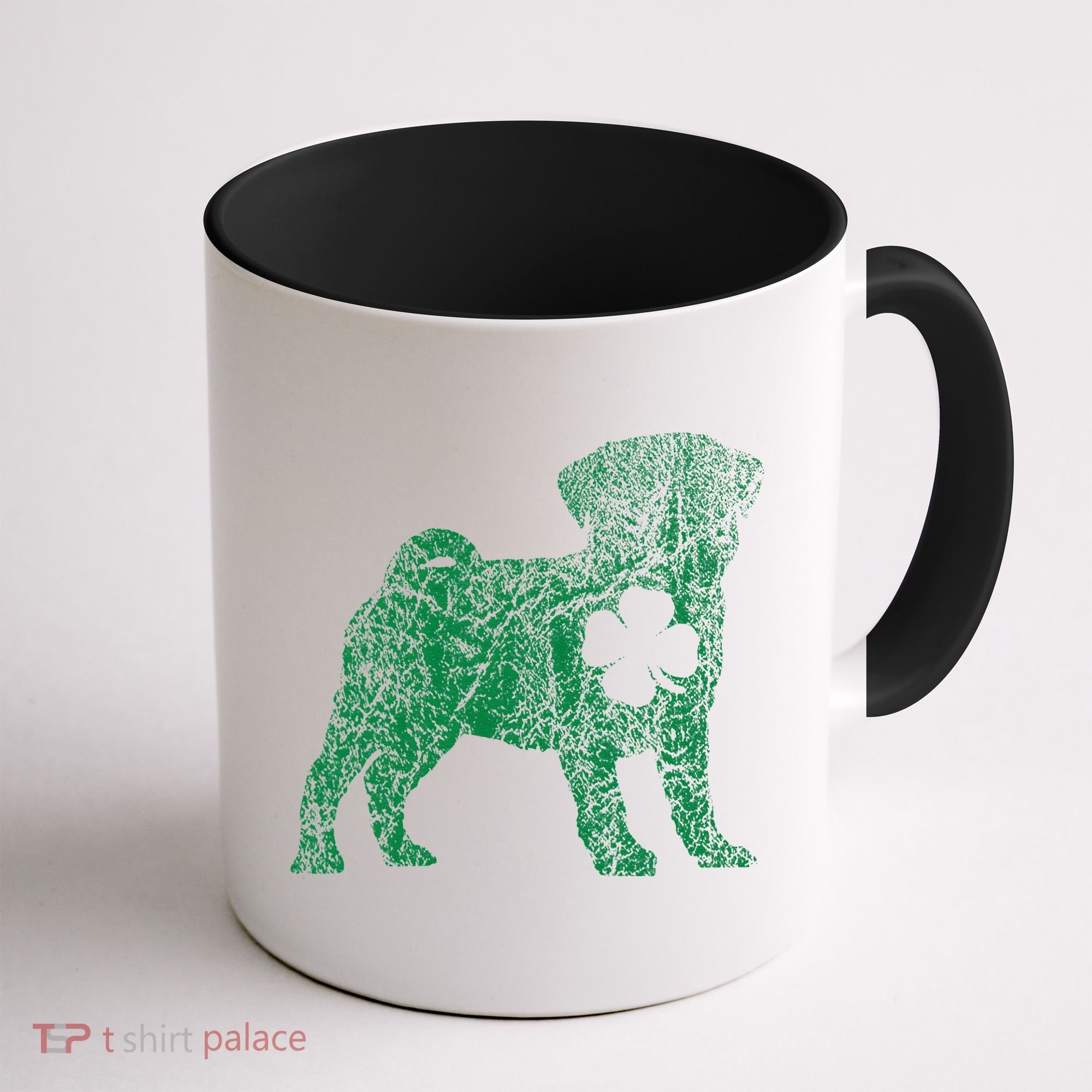 Pug Dog Shamrock St Patrick's Day Saint Paddy's Irish Coffee Mug