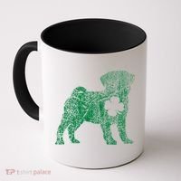 Pug Dog Shamrock St Patrick's Day Saint Paddy's Irish Coffee Mug thumb 0