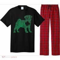 Pug Dog Shamrock St Patrick's Day Saint Paddy's Irish Pajama Set thumb 0