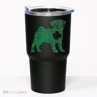 Pug Dog Shamrock St Patrick's Day Saint Paddy's Irish Tumbler thumb 0