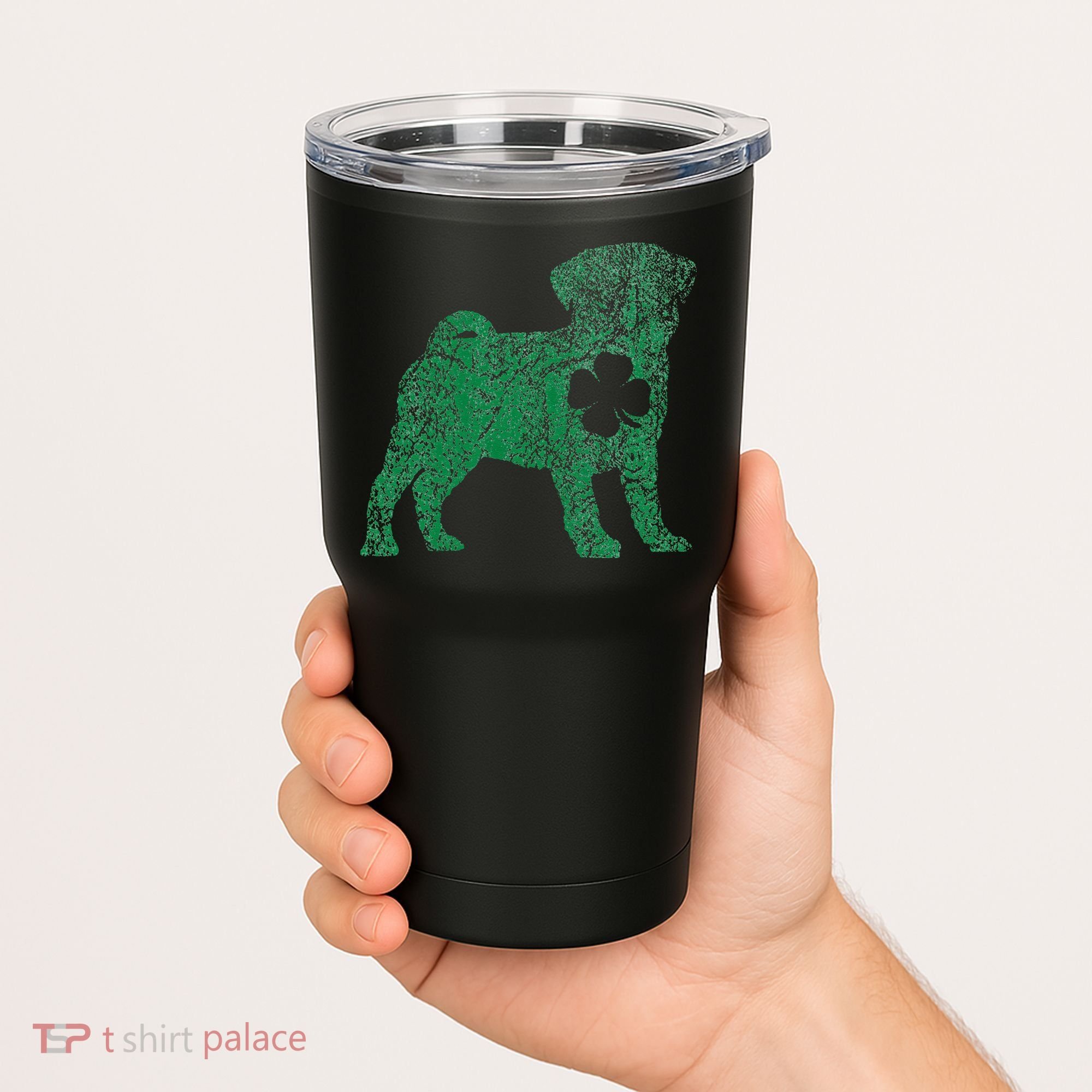 Pug Dog Shamrock St Patrick's Day Saint Paddy's Irish Tumbler