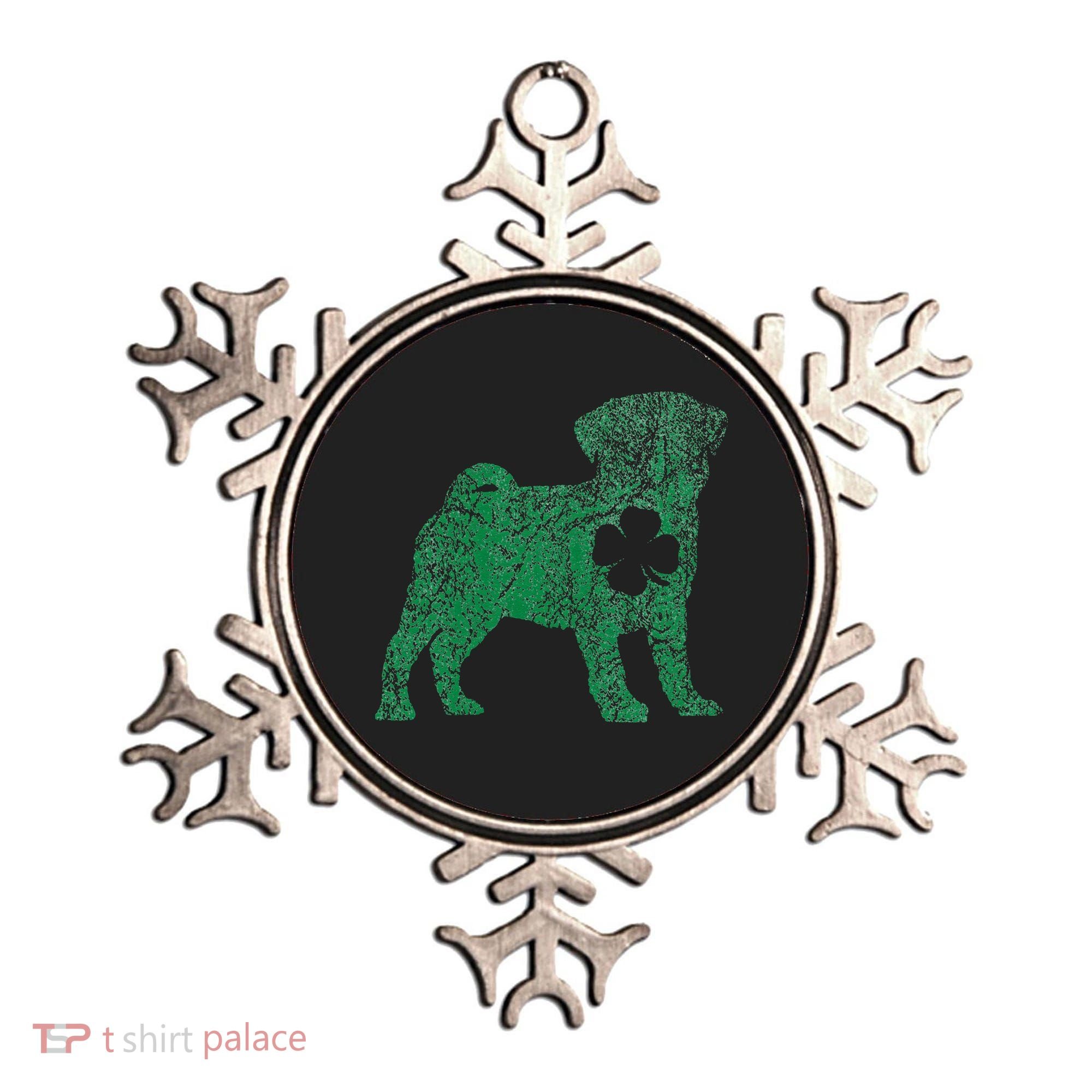 Pug Dog Shamrock St Patrick's Day Saint Paddy's Irish Ornament