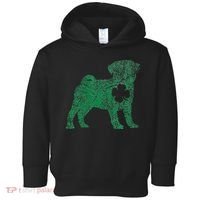 Pug Dog Shamrock St Patrick's Day Saint Paddy's Irish Toddler Hoodie thumb 0